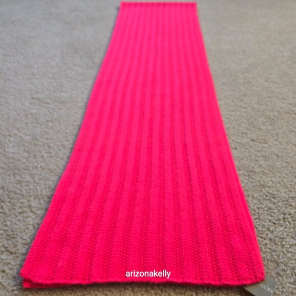 NWT J. Crew Cashmere *HOT PINK* Fuchsia Scarf - Picture 6 of 14
